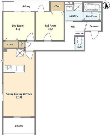 ワールドレジデンスの物件間取画像